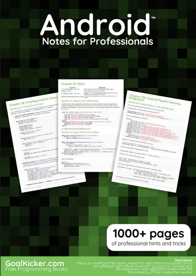 Android™ Notes for Professionals