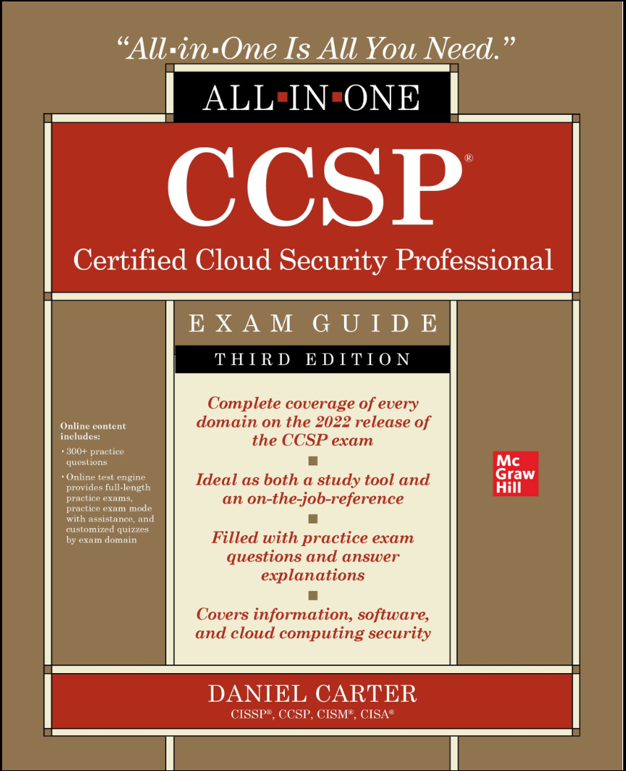 CCSP Certified Cloud Security Professional Exam Guide. 3 Ed